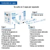 Calentador solar de agua, 8 tubos, 94L, 2 personas, Foset - Imagen 2