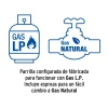 Parrilla gas empotrable 90cm, 6 quem, vidrio negro, Riviera - Imagen 2