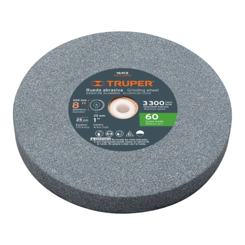 Piedra Para Esmeril 8 X 1" Oxido De Aluminio, Gra