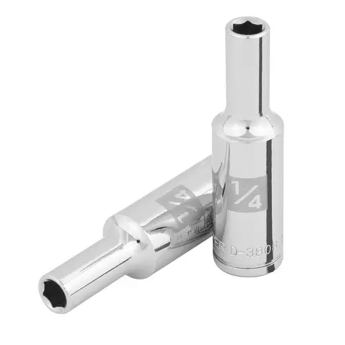 Dado Largo De 1/4' 6 Puntas Cuadro 3/8' Truper