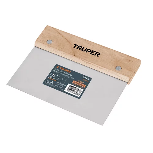 Espatula Rectangular Acero Inoxidable 6' Mango Ma