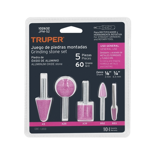 Juego De 5 Piedras Montadas Zanco 1/4' Y 1/8' Uso