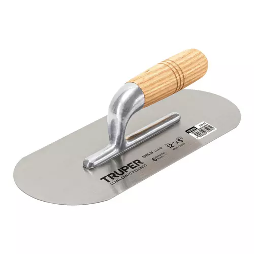 Llana Canto Redondo 12' X 5' Con Mango De Madera,