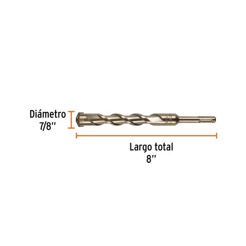 Broca Con Sistema Directo De Insercion, 7/8 X 8''