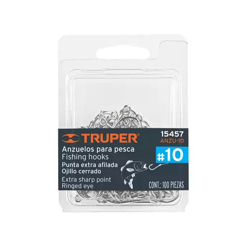 Anzuelo Para Pesca # 10, 100 Piezas