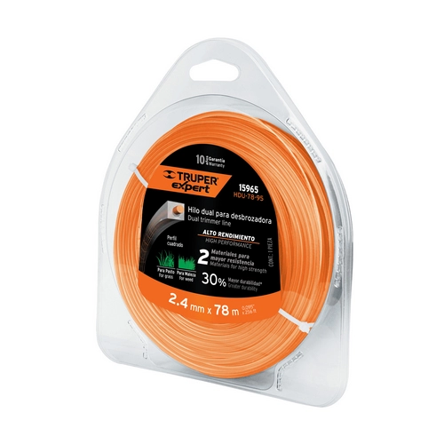 Hilo Para Desbrozadora Dual, En Blister, 78 M, 0.