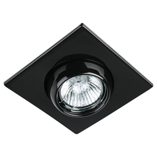 Luminario Cuadrado Negro Spot Esferico Lampara No Incluida