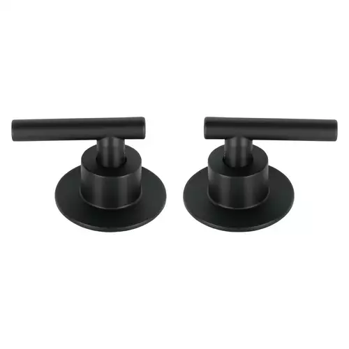 Juego De 2 Manerales Para Regadera Palanca Negro