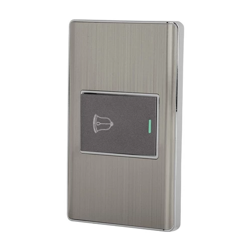 Placa Armada Acero 1 Interruptor De Timbre 1.5 Mo
