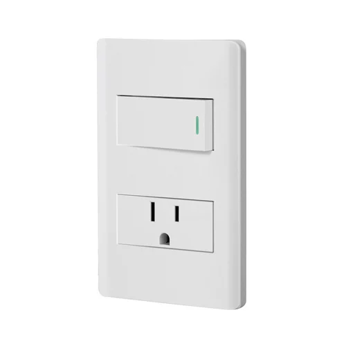Placa Armada Blanca Interruptor Y Contacto 1 Modu