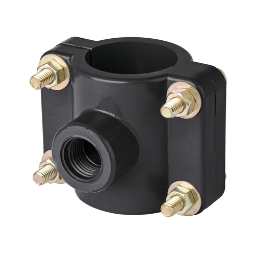 Abrazadera para toma domiciliaria PP 1-1/2' x 1/2', Foset