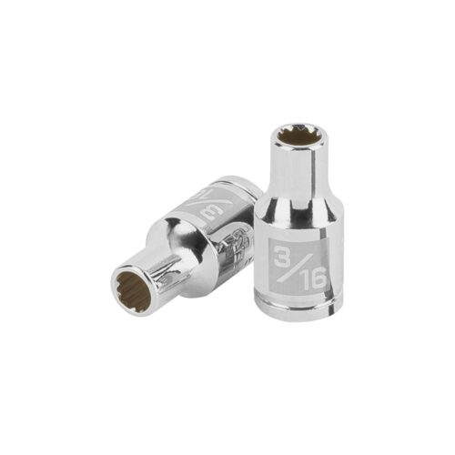 Dado de 3/16", 12 puntas, cuadro 1/4", Truper