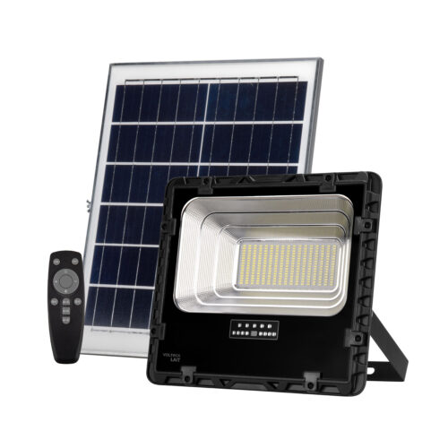 Reflector LED con panel solar 200W 6500K, VOLTECK