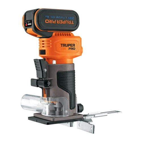 Router (Rebajadora) 1/4', 1 bater?a 4 Ah, TRUPER PRO