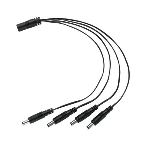 Cable Divisor de Energ?a tipo Pulpo 1 a 4 para CCTV, Volteck