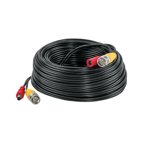 Cable Video y Energ?a Tipo Siam?s CCTV, 20 metros, Volteck